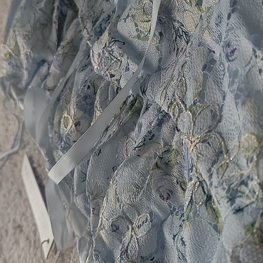 For Love & Lemons Claire Lace Mini Dress Size MM / Blue